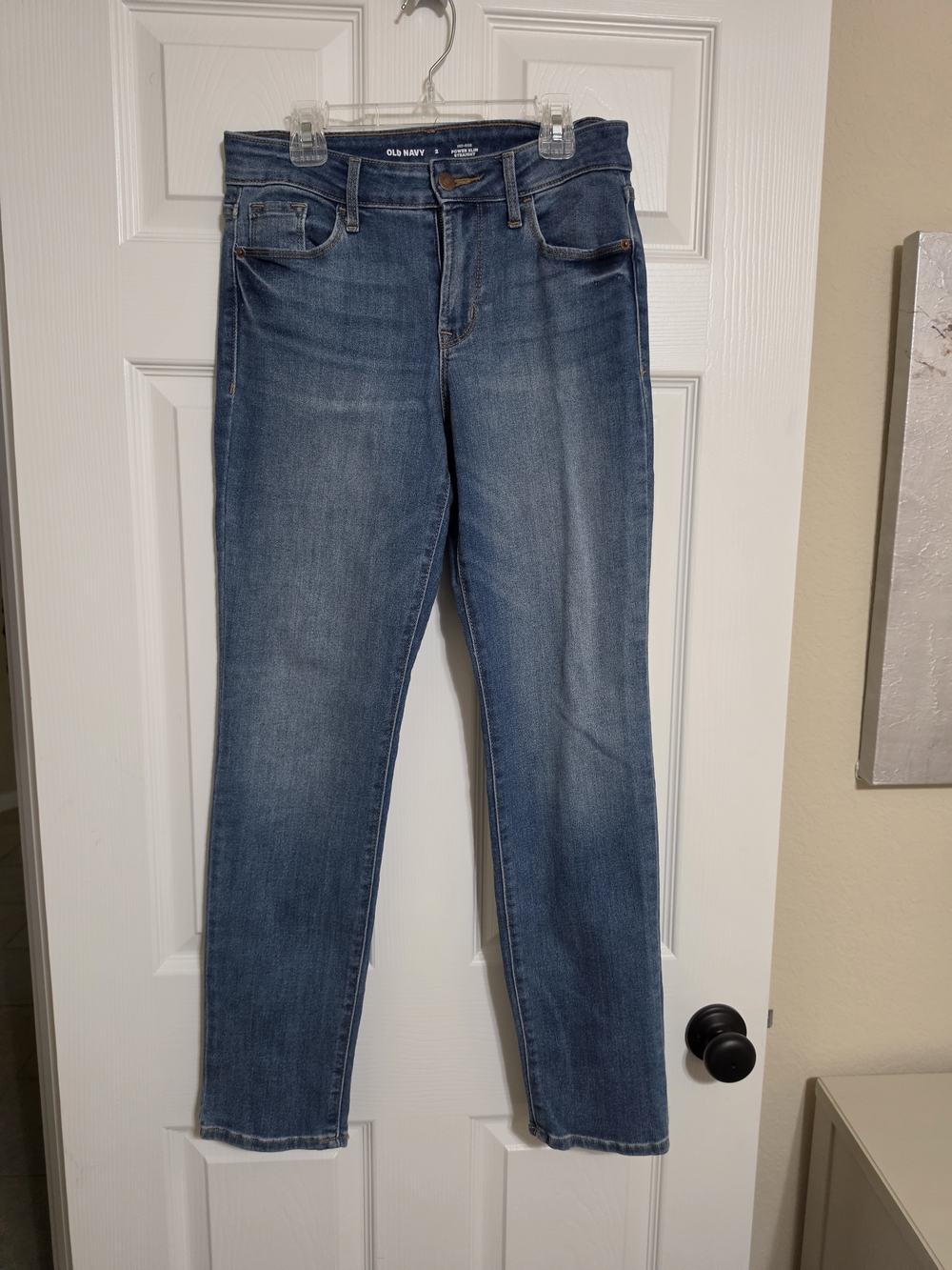 Old Navy Women's Midrise Power Slim Straight Jeans